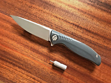 Green Thorn CD F3 M390 TC4 Titanium handle folding flipper EDC knife  New  picture