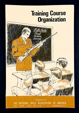 1955 NRA Training Course Organization Vintage Booklet Gun Rifle Safety Teaching picture