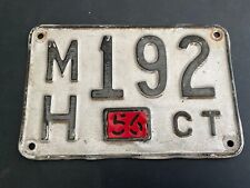 1956 Connecticut License Plate Tag MH 192 picture