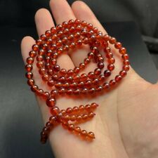 5.5mm 45.2g Top Quality Natural Clear Red Garnet Crystal Beads Hand Chain AAAAA picture