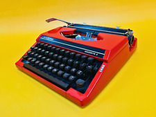 TYPEWRITER Seiko Silver Reed Silverette 2 Red Typewriter Working Typewriter 70 picture