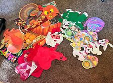 Vtg Huge Lot diecut decorations Halloween, Thanksgiving, Easter￼, Valentine 80s picture