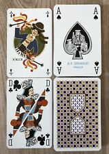 Rare Pack of  BP Grimaud French playing cards with unusual Court Cards and Joker picture