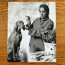 William Bill Wegman Signed 8x10 Photo Weimaraner Dog Photographer Autograph picture