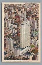 Air View of Rockefeller Center, New York City NY, Vintage Postcard picture