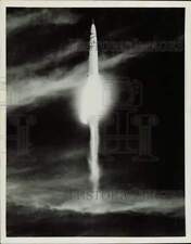 1958 Press Photo Launch of Air Force rocket Thor - nei65149 picture