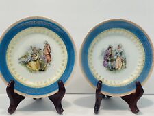 Antique Set of 2 Carl Tielsch Germany Late 1800’s Collectors Plates 7” picture