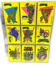 1989 Topps TMNT 88 CARD SET Mutant Ninja Turtles PLUS 11 Card Sticker SET MINT picture