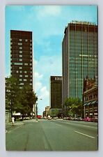Columbus OH-Ohio, Main Business Area in Downtown, Antique Vintage Postcard picture
