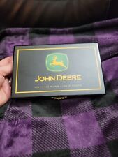 John Deere advertising promotional Domino set vintage black Lacquer box picture