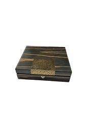 Etihad Airways Promo GIFT BOX ONLY Abu Dhabi Lacquer Striped Wood picture