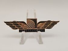 Vintage Continental Airlines International Flight Attendant Wings Badge Pin picture
