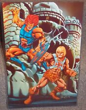 He Man vs Lion O Glossy Print 11 x 17 In Hard Plastic Sleeve picture