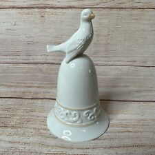 Vintage Avon Tapestry Collection Bird Dove Porcelain Bell Figurine 5.25