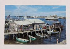 Skip's Dock Jerusalem, Rhode Island, Galilee Breachway Vintage Postcard RI picture