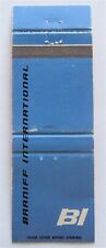 BRANIFF INTERNATIONAL AIRWAYS AIRLINES US, MEXICO, SOUTH AMERICA MATCHBOOK COVER picture