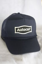 AUTOCAR  TRUCKS  HAT WITH EMBROIDERY PATCH  , ADJUSTABLE  SIZING , hat in BLACK picture