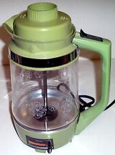 Vintage Avocado Green Etched Glass JC Penney 10 Cup Percolator 784-2620 picture