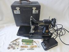 VINTAGE Singer Featherweight 221-1 Sewing Machine Tested Works 1935 AE005739 picture