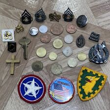 Military Pin Patch and Coin Junk Drawer Lot picture