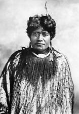 New Zealand portrait of a Maori woman 1910's OLD PHOTO picture