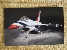 GENERAL DYNAMICS F-16A FIGHTING FALCON.MILITARY AIRCRAFT STATS POSTCARD*P58 picture