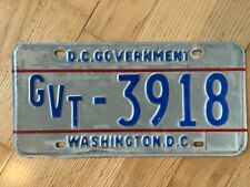 RARE 1980'S WASHINGTON D.C. GOVERNMENT LICENSE PLATE 3918 OFFICIAL SPECIAL ISSUE picture