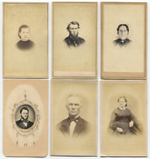 VERY EARLY CDV, FAMILY GROUP. 6 SET. RARE. picture