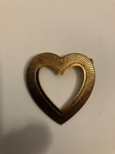 vintage estate small gold tone heart scatter pin brooch picture
