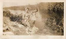 A WOMAN FROM BEFORE Vintage FOUND PHOTO Black+White Snapshot ORIGINAL 37 56 U picture