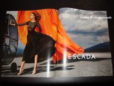 ESCADA 3-Page PRINT AD Spring 2015 NADJA BENDER woman's feet ankles legs thighs picture