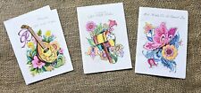 Vintage 1980s 3 Greeting Cards Unused Get Well And Special Day By Artistic... picture