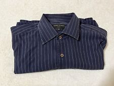 Judd's Excellent Dunhill Black Stripe Short Sleeve Casual Men's Shirt Size XL picture