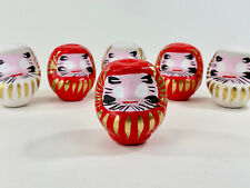 Japanese Traditional Papier-mâché Daruma Wishing Doll in Gold 3.75”H picture