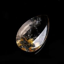 35Ct Natural Gold Rutile Flower Quartz Titanium Crystal Flower Crystal Pendant picture