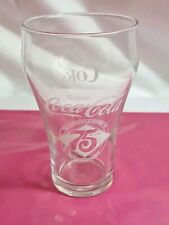 Houston Texas Vintage Coca-Cola 75th Anniversary Coke Glass 8 oz.  1975 picture