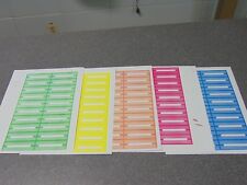 100 Mixed Color Blank Juke Box Labels Jukebox.  45rpm.  * FREE S&H * picture