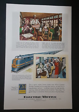 Original GM Electro-Motive Railroad Train Print Ad Mid-Century 1940s Vintage #3 picture