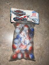 HARLEY DAVIDSON MARBLE SET PACKAGEING OF ICONIC BAR & SHIELD LOGO NEW picture