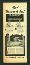 General Electric Irons Vintage 1941 Print Ad picture