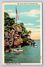 Put In Bay OH-Ohio, Perry Lookout And Needle's Eye, Antique, Vintage Postcard picture