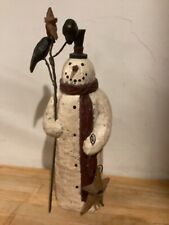 GREG GUEDEL StarFolk Snowman with Stars and Crows Christmas  picture