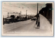 Valparaiso Chile Postcard Balneario Recred Train Railroad View 1928 RPPC Photo picture