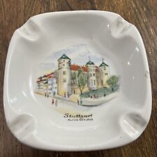 Stuttgart Altes Schloss Ashtray PORCELAIN SIGNED BY ARTIST MADE IN GERMANY picture