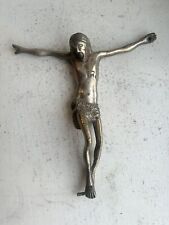 Antique Bronze Christ On The Cross Crucifix Very Old Found In Granada Spain picture
