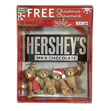 Hersheys Milk Chocolate Bar Christmas Ornament 2003 Teddy Bears Target Special picture