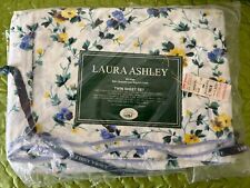 VINTAGE LAURA ASHLEY TWIN SHEET SET POLYANTHUS 3 PIECES NEW IN PACKAGE picture