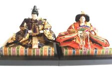 Hina-Ningyo Japanese Doll KIMONO Emperor Empress Traditional Figure with Base picture