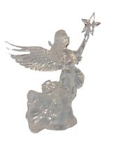 Vintage Christmas Angel Holding Star- Tree topper or Table Decoration- Acrylic picture