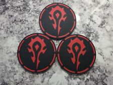 wow world of warcraft inspired Horde coffee or beer coaster picture
